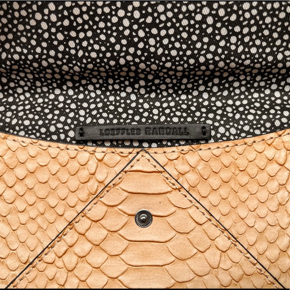 Loeffler Randall python envelope clutch - Picture 3 of 3